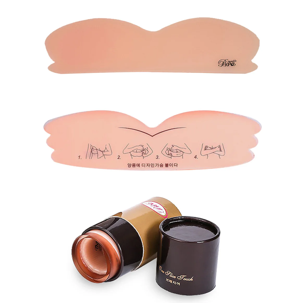 

Sticky Invisible Bra Women's Silicone Push Up Breast Strapless Bra Stickers Chest Paste Self Adhesive Backless Unwired Bras
