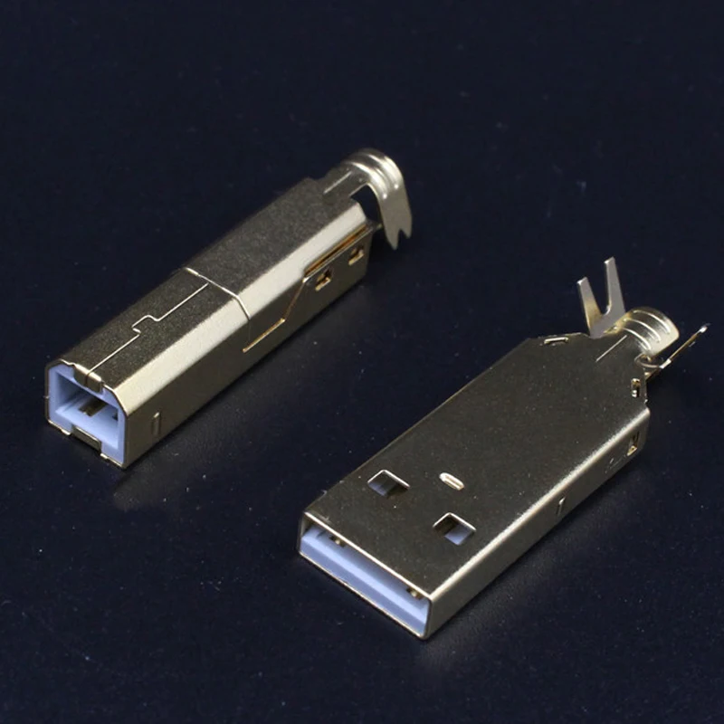 Стандартный порт USB типа B розетка для пайки разъем PCB стандартного позолоченный Hi