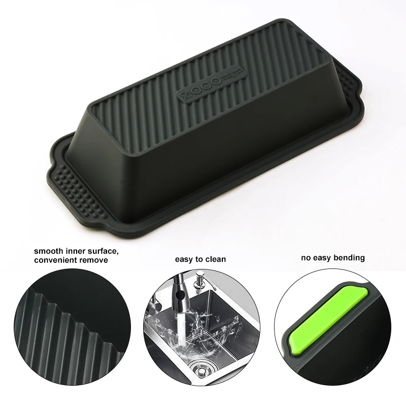 Новинка 1 шт. прямоугольная силиконовая форма для выпечки хлеба лоток торта
