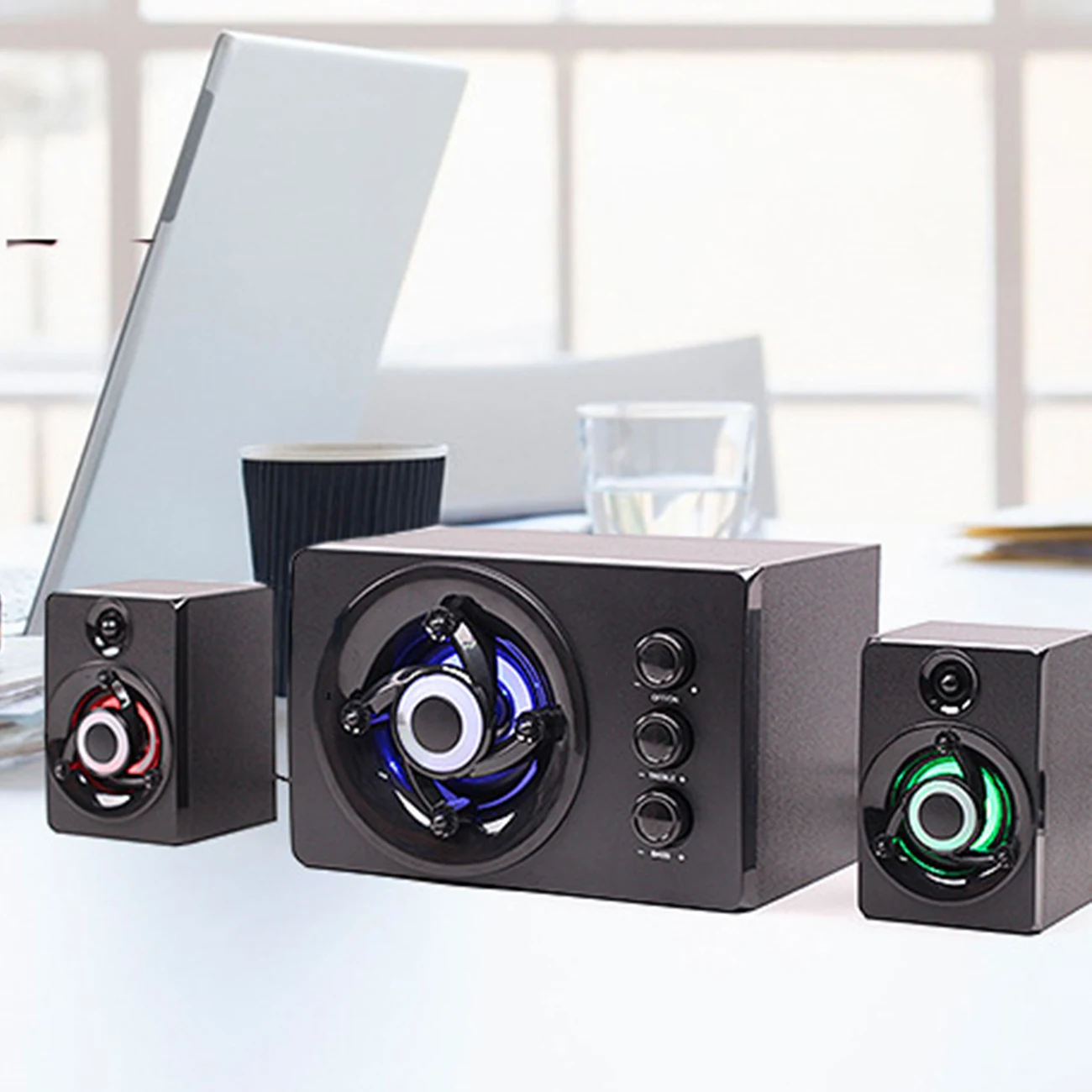 

New 2.1 Multimedia Speaker Subwoofer Audio USB Mobile Notebook Computer Small Speaker