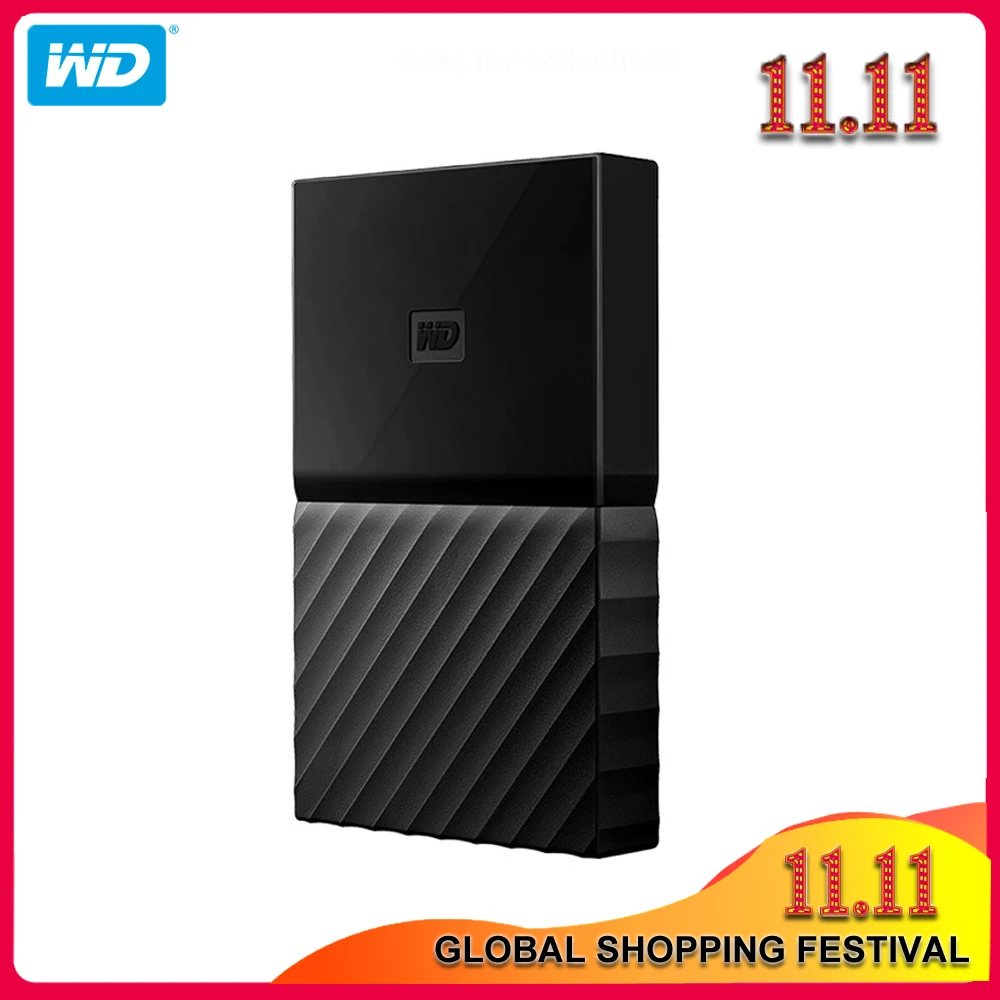 100% оригинальный внешний жесткий диск Western Digital My Passport HDD емкостью 1 ТБ USB 3 0 4