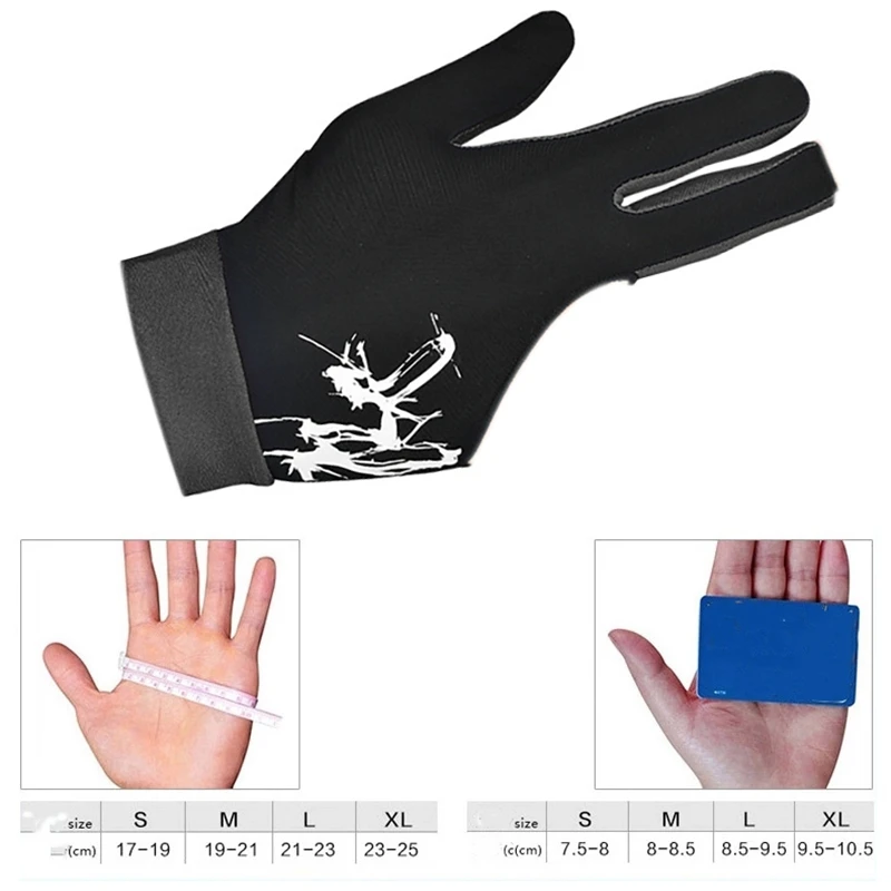 

Boodun 1PCS Cue Billiard Pool Shooters 3 Fingers Billiard Gloves Snooker Gloves Right Hand Billiard Accessorie