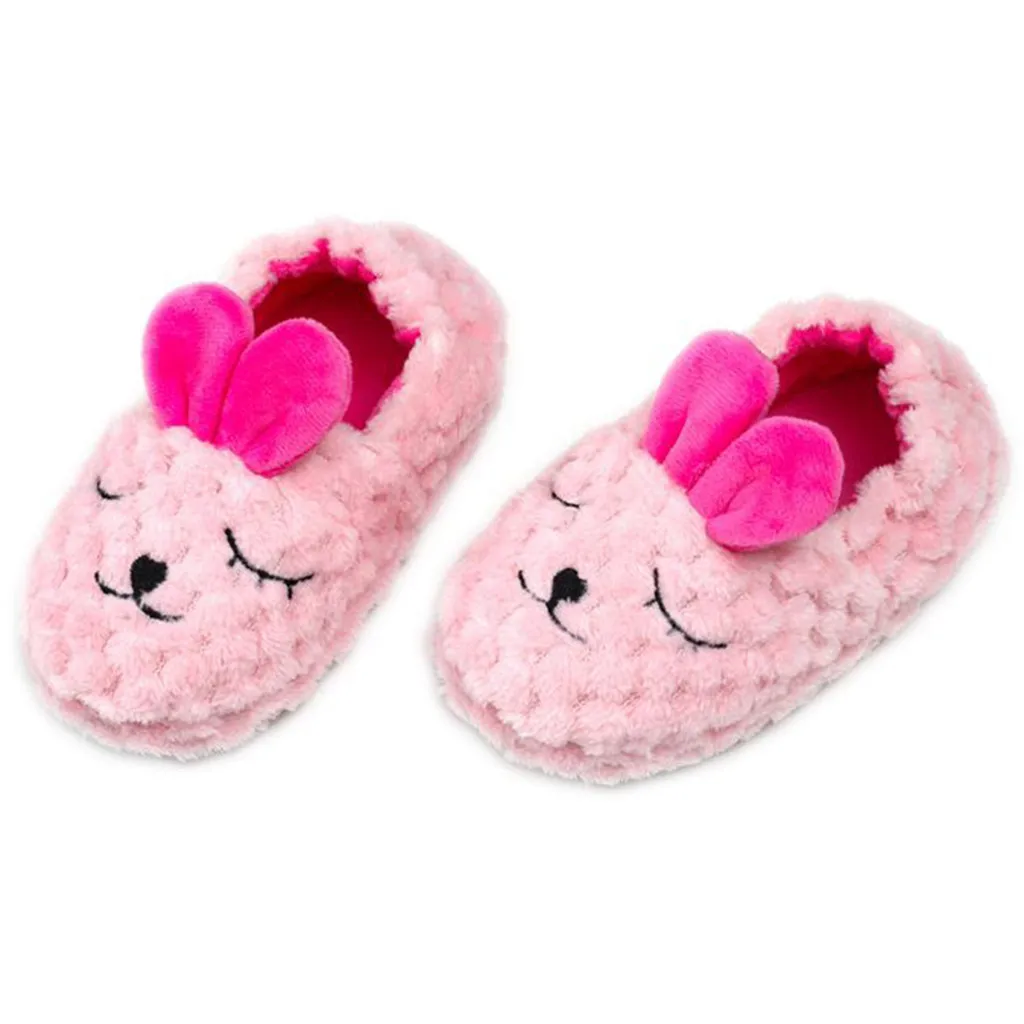 Детская теплая обувь для малышей мальчиков и девочек мультяшная мягкая подошва