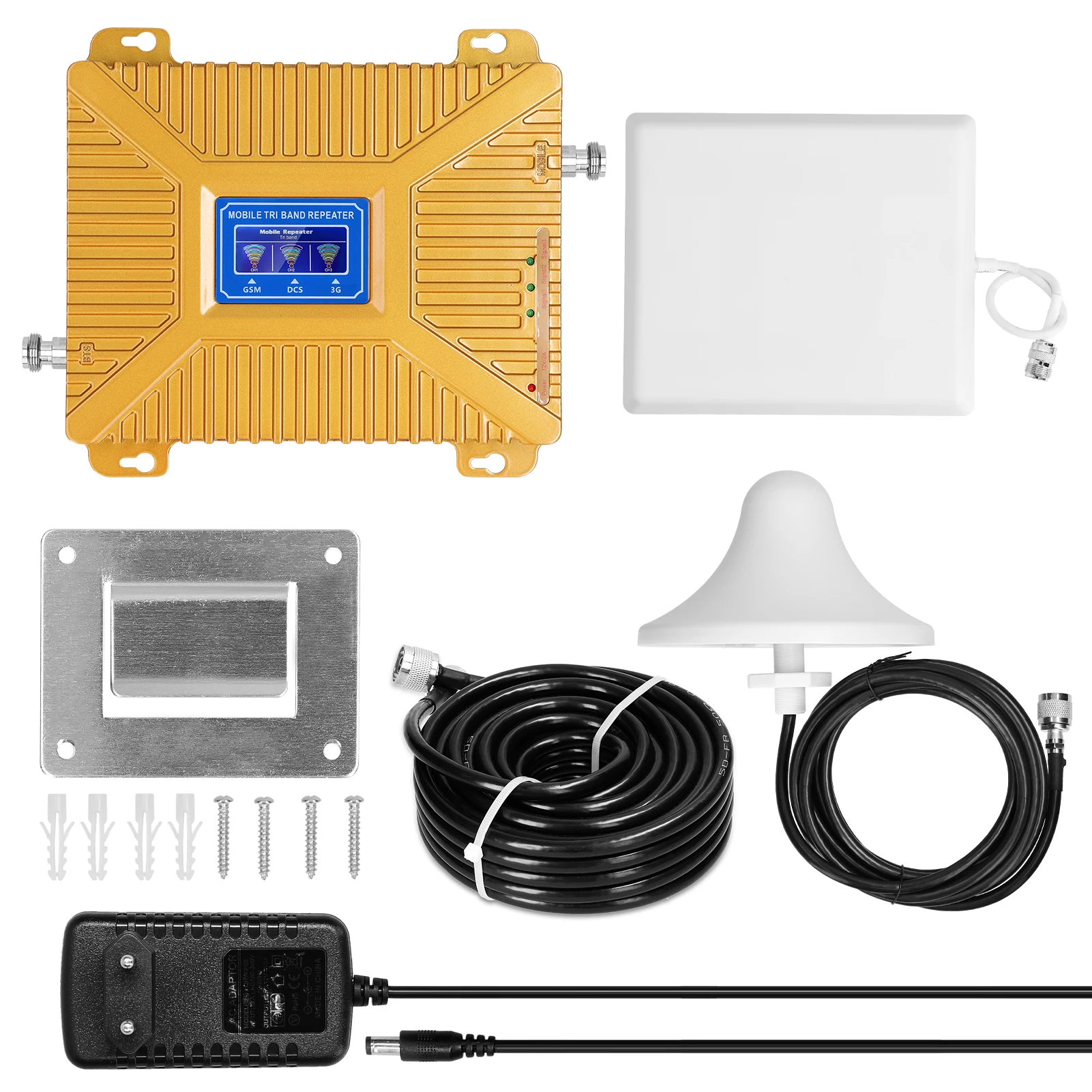 

Усилитель 900/1800/2100 GSM DCS WCDMA 2G/3G/4G LTE, универсальные усилители сигнала, комплект интеллектуальных ретрансляторов, усилители сигнала мобильного...