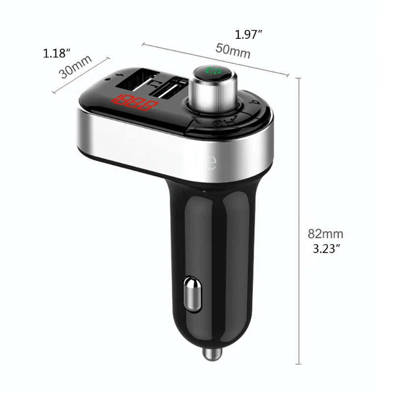 Автомобильный FM-передатчик Bluetooth 5 0 беспроводной аудиоприемник громкой связи