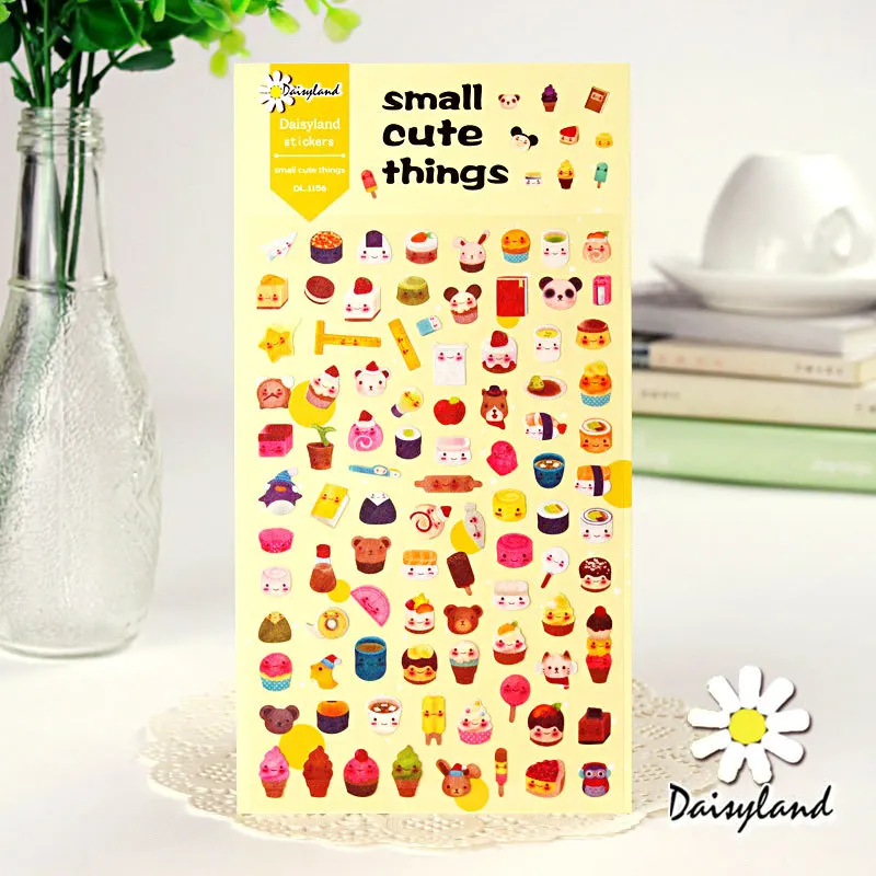 Daisyland милые наклейки для украшения мелких вещей клейкие бумажные мультфильмов