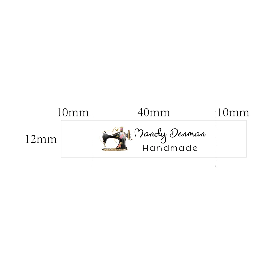 Sewing labels / Custom brand Clothing Labels Machine Fabric 100% cotton text (FR002) | Дом и сад