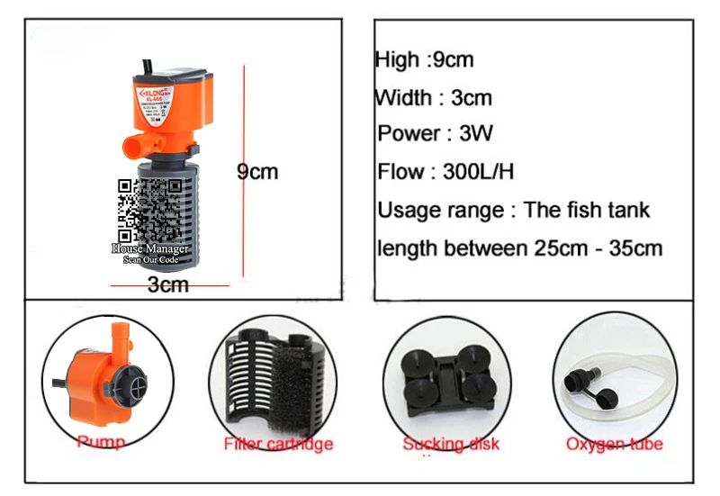 Недорогой Мини-фильтр для аквариума 2 Вт 3 5 фильтрации губки потока воды