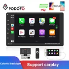 Podofo 2Din автомобильный стерео радио 9 ''carplay D-Play FM AUX Bluetooth управление Автомобильный плеер для универсального Nissan Toyota для Hyundai для Skoda