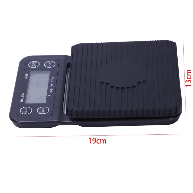 

1 Pcs Coffee Digital Scale Kitchen Household & 1 Pcs Portable Kitchen Food Milk Coffee Probe Thermometer
