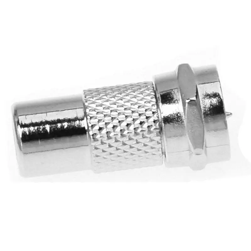 F Тип штекер RCA Женский прямой РЧ разъем коаксиальный адаптер|Терминалы| |