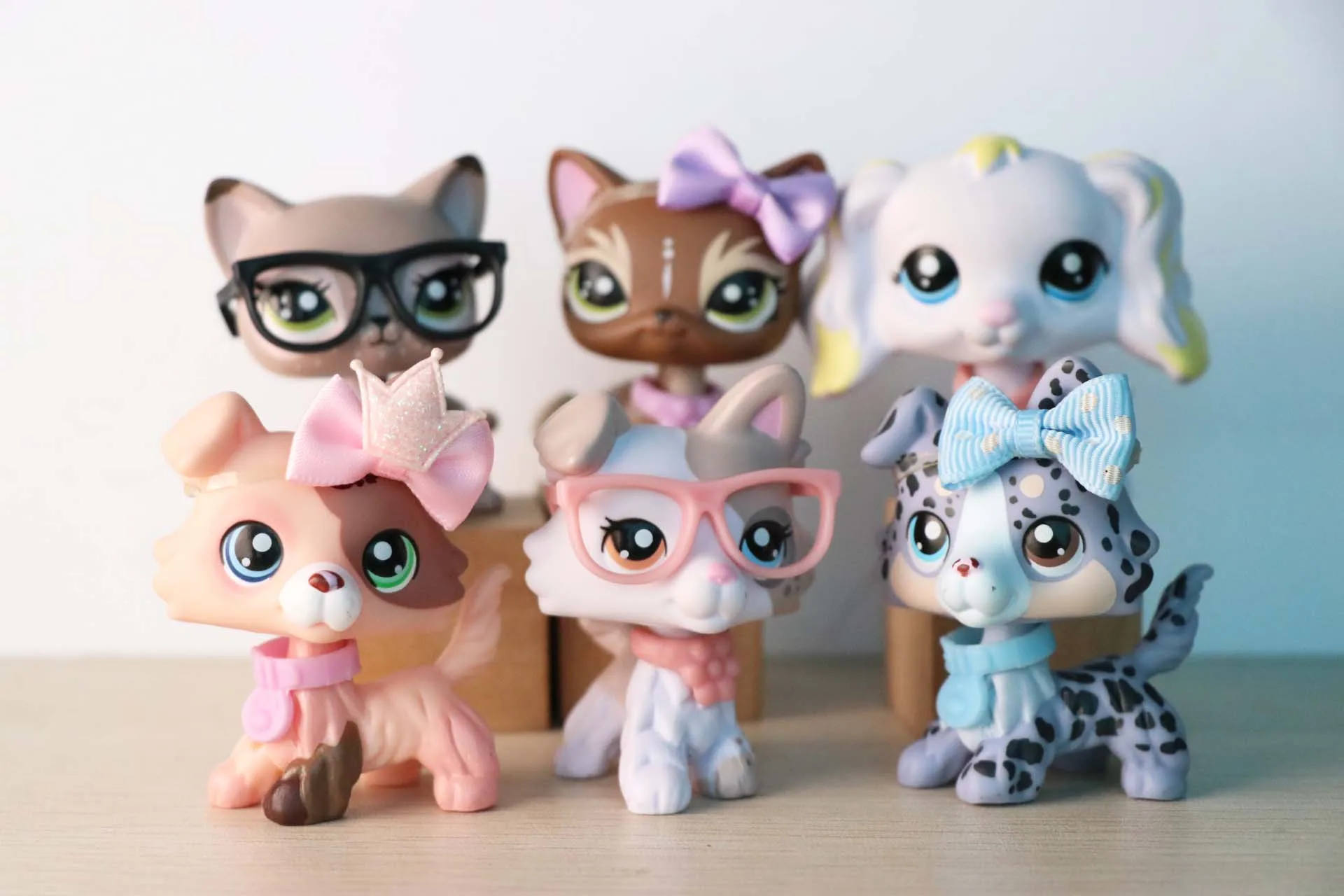 6 шт. игрушки на заказ щенок колли кошка с короткой шерстью банан спаниель собака