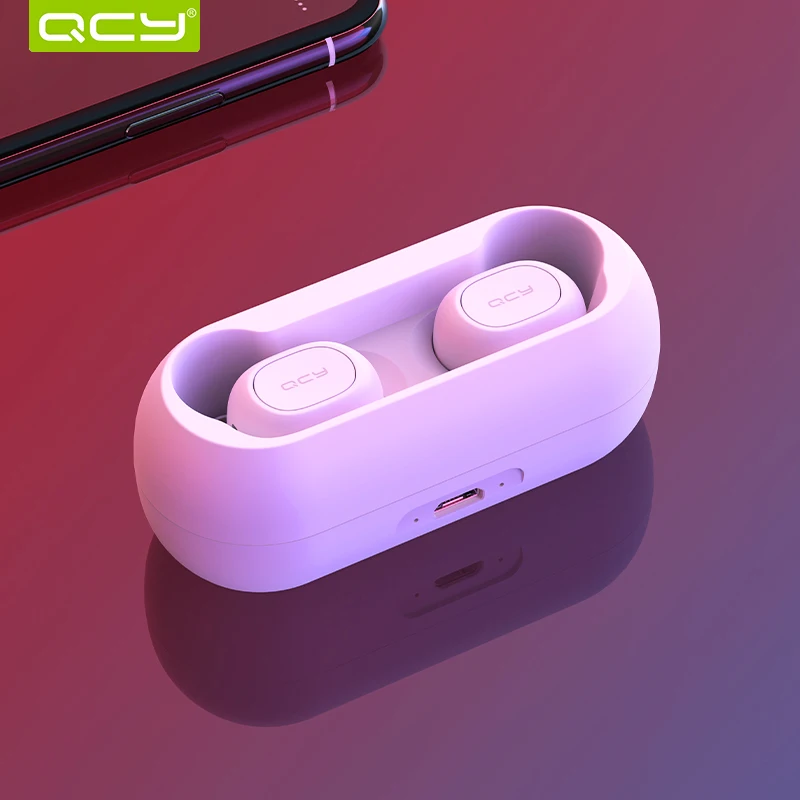 TWS-наушники QCY T1C с поддержкой Bluetooth 5 0 и зарядным футляром | Электроника