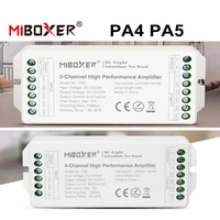 miboxer pa4 4 channel pa5 5 channel high speed performance led strip amplifier rgbw led controller 12v 24v strong compatibility