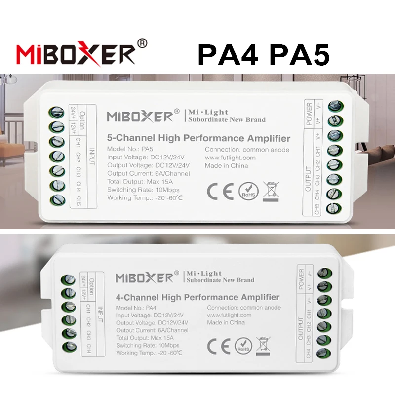 Miboxer PA4 4 канальный PA5 5 высокое Скорость производительность Светодиодные ленты
