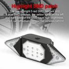 Светодиодный задний сигнал поворота, Лазерная лампа с USB-индикатором для горных и дорожных велосипедов, с дистанционным управлением, предупреждающий сигнал поворота