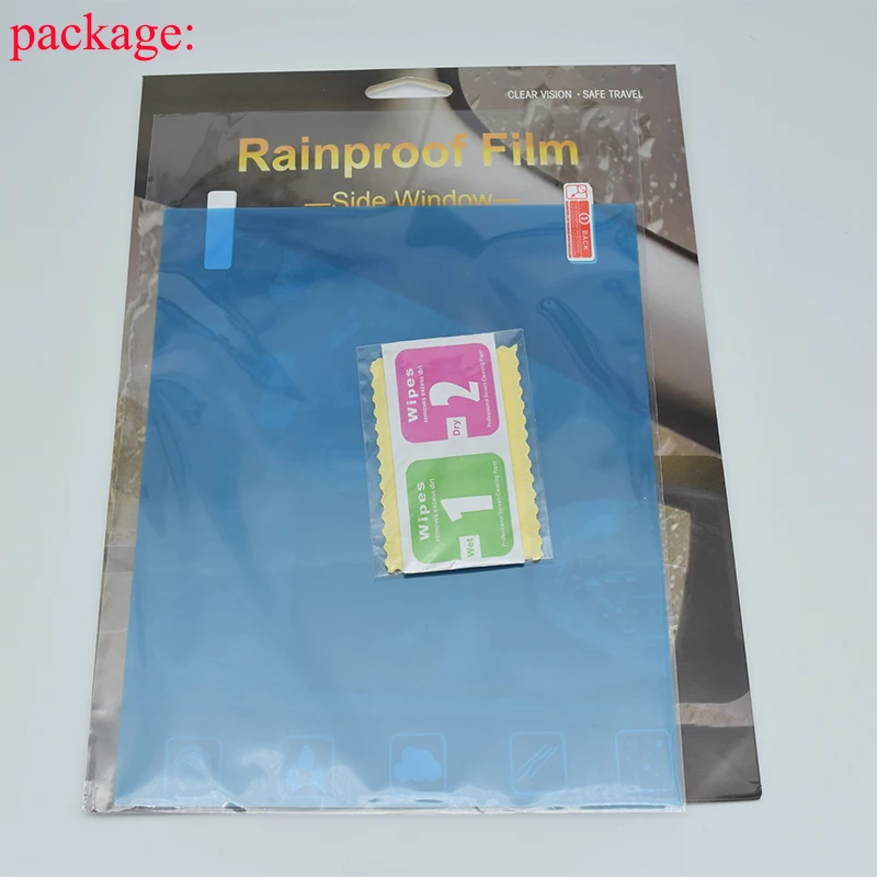 2Pcs Car Rear Mirror Protective Film Anti Fog Window Clear Rainproof Rear View Mirror Protective Soft Film Auto Accessories