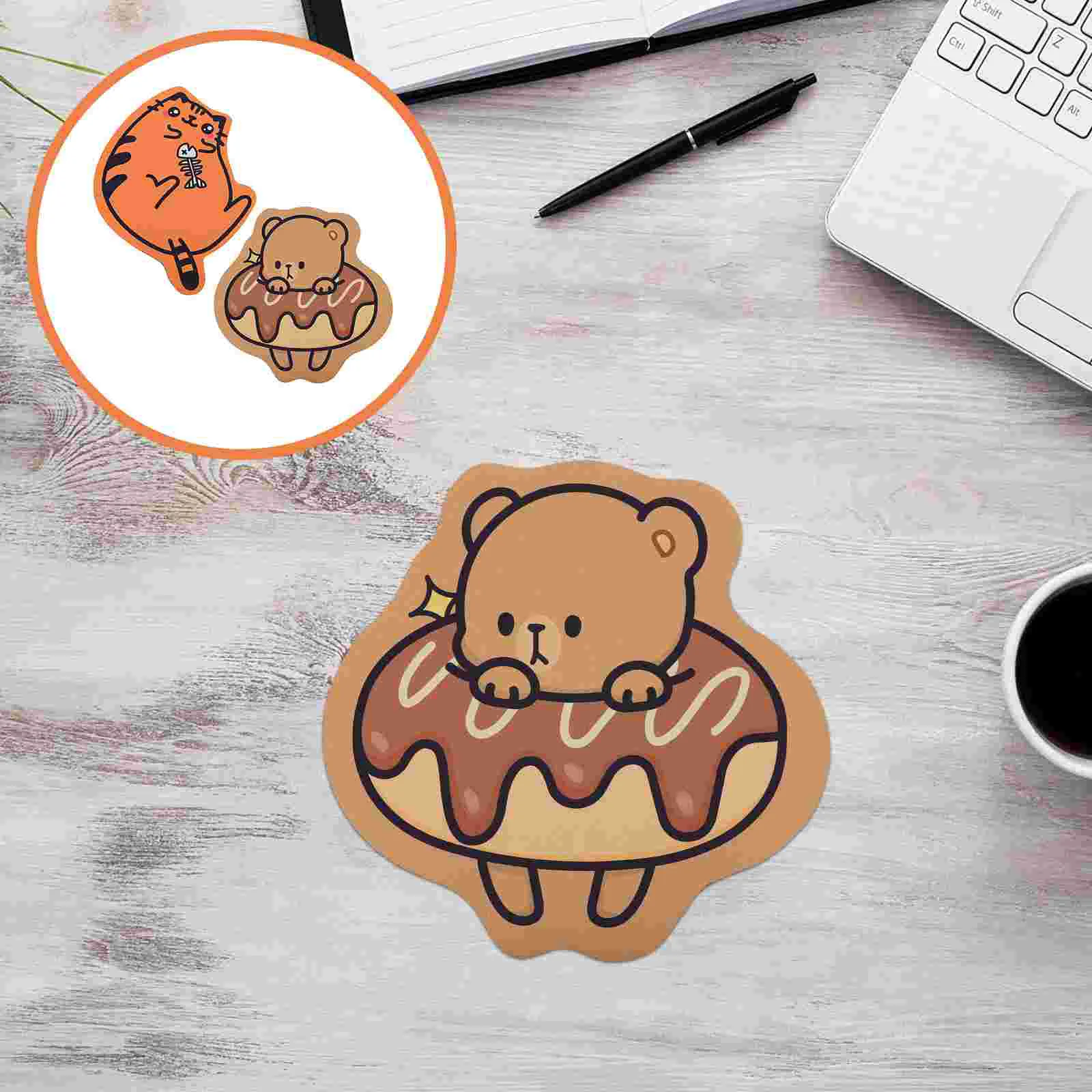 

2Pcs Cartoon Animal Gaming Pad Anti-Skid Mats for Computer