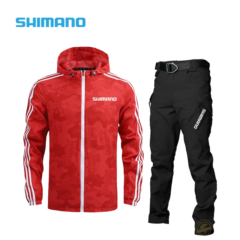 

Осенне-зимние Рыболовные костюмы SHIMANO, уличный спортивный высококачественный комплект для альпинизма, велоспорта, походов, рыбалки, спорти...