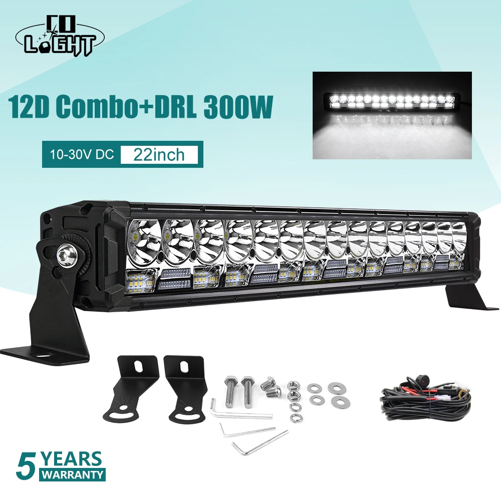 CO LIGHT 12D светодиодная световая балка 120 Вт 180 300 480 600 Combo DRL для 4x4 внедорожника ATV УАЗ
