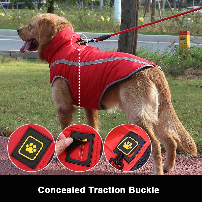 Одежда для больших собак одежда собаки куртка пальто домашних животных зимняя