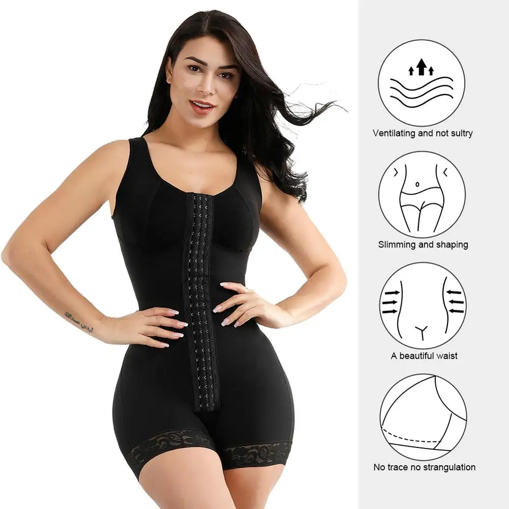 Массажер для тела MASS21 корректирующее боди с кружевными крючками и u-образным