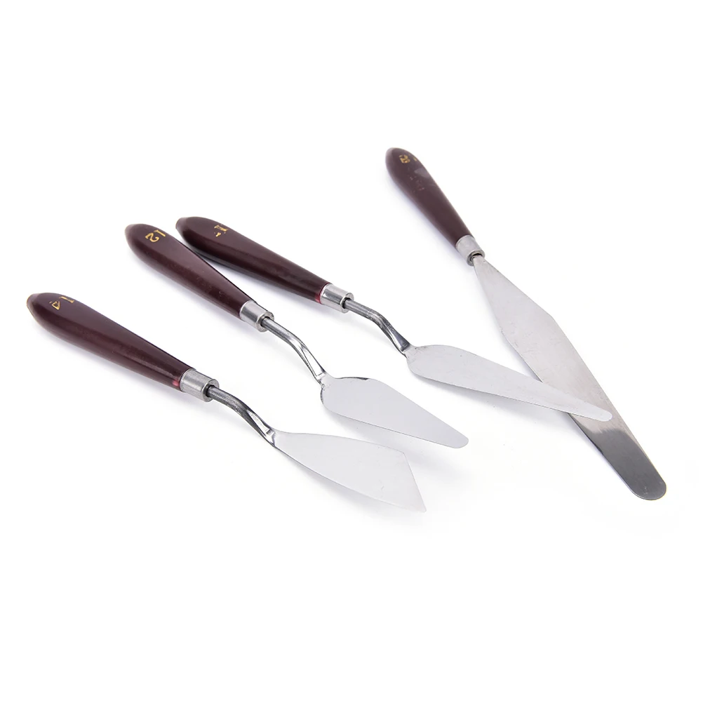 Профессиональная Палетка для рисования из нержавеющей стали нож шпатель