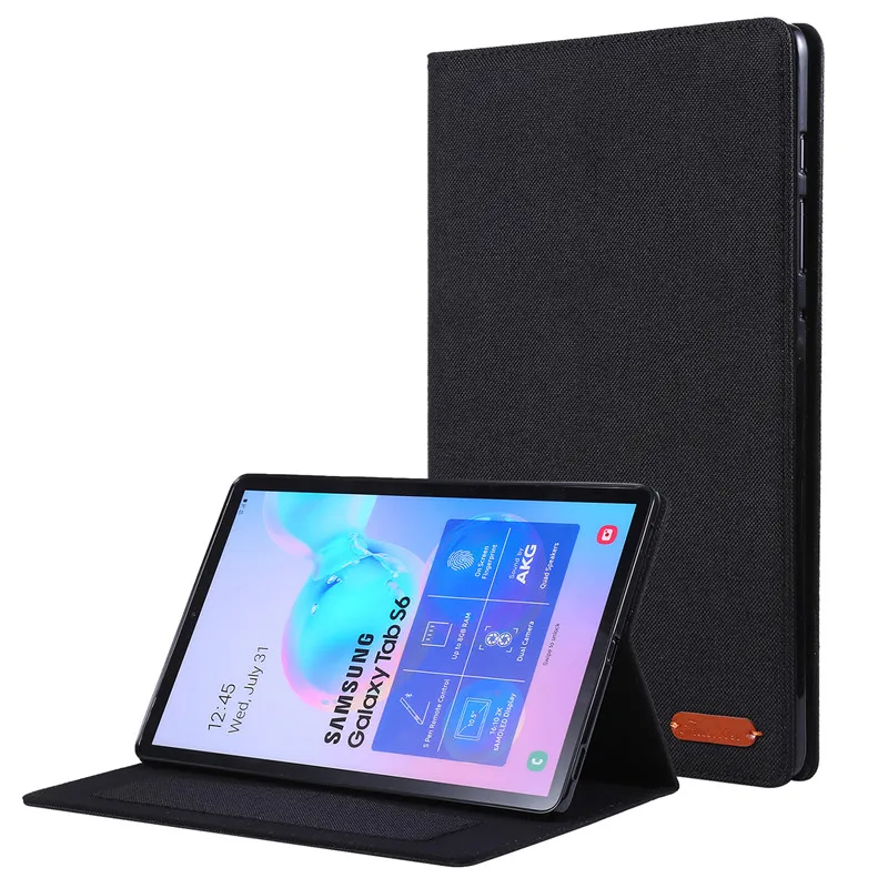 Тряпичный чехол для Sansung Galaxy Tab S6 10,5 SM-T860 SM-T865 10," Tablet Capa Funda чехол с картой Solts+ пленка+ ручка