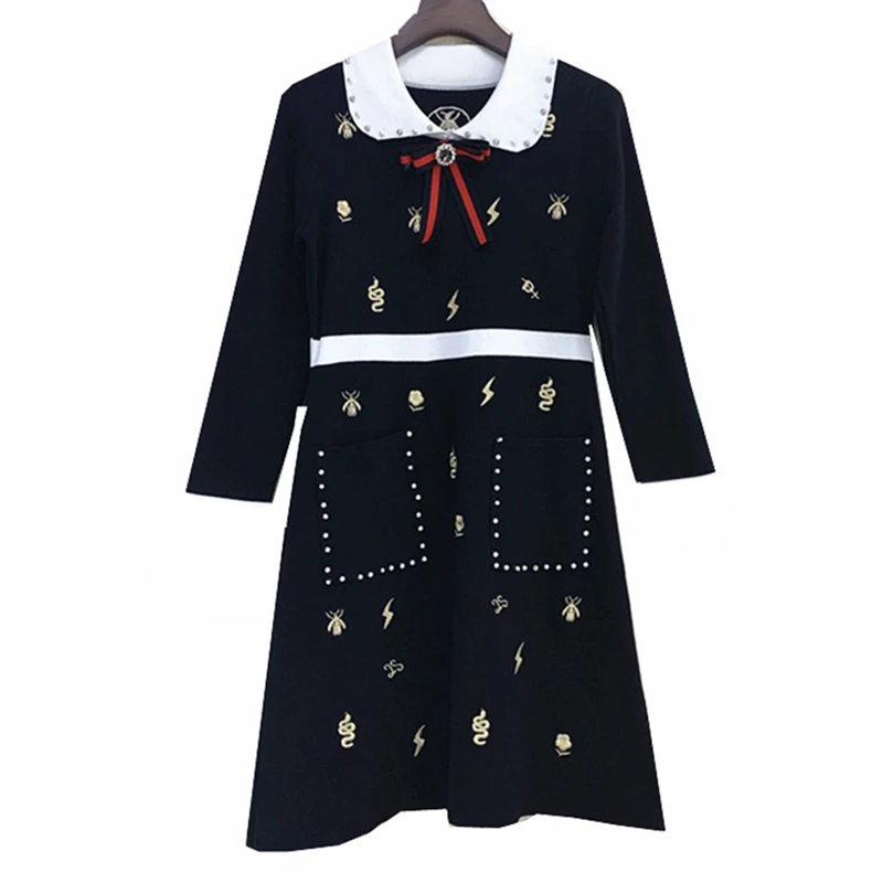 Мини платье PERHAPS U с длинным рукавом Трикотажное короткое ТРАПЕЦИЕВИДНОЕ ПЛАТЬЕ