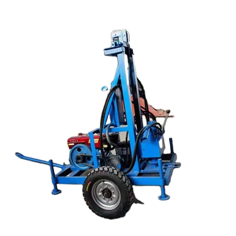 

8HP Diesel Traction Diamond Water Well Core Drilling Machine Deep Borehole Mine Drilling Rig Price for Rock 80m