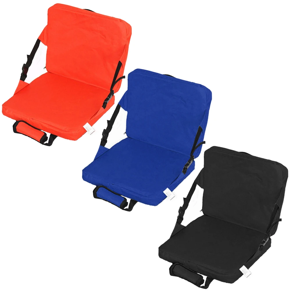 

Складное уличное кресло-подушка со спинкой, мягкая подушка, портативное кресло для кемпинга, пляжа, походов, стадиона, сиденье со спинкой
