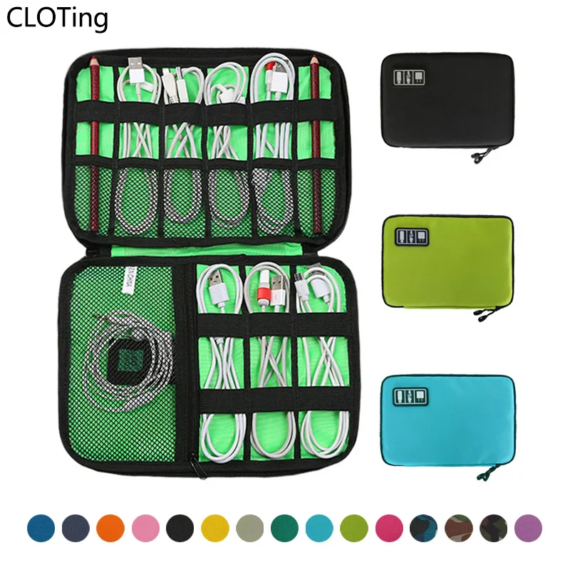 

Data Cable Storage Bag Mobile Phone Accessories Headset Charger U Disk Watch with Storage Multifunctional Portable Storage Bag