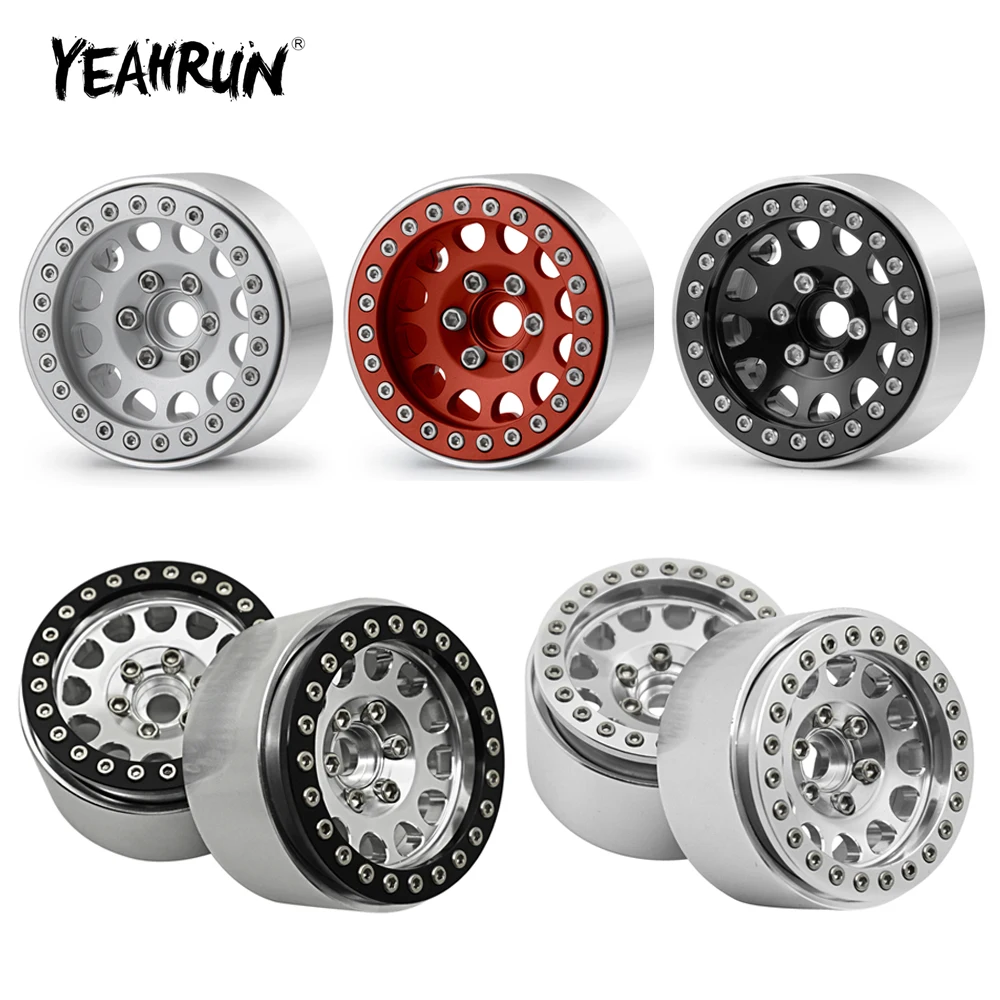 YEAHRUN 5 цветов 4 шт алюминиевый 1 9 Beadlock колеса Ободы для Traxxas D90 TRX4 SCX10 II 90046 1/10 RC