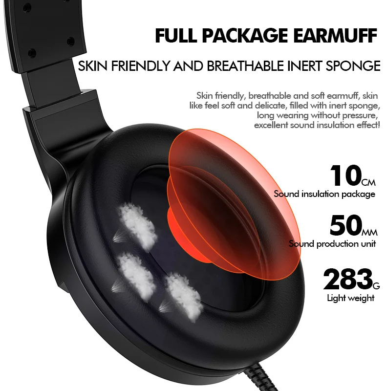Игровая гарнитура Gamer 7 1 Surround Sound USB 3 5 мм Проводные RGB светильник Игровые наушники