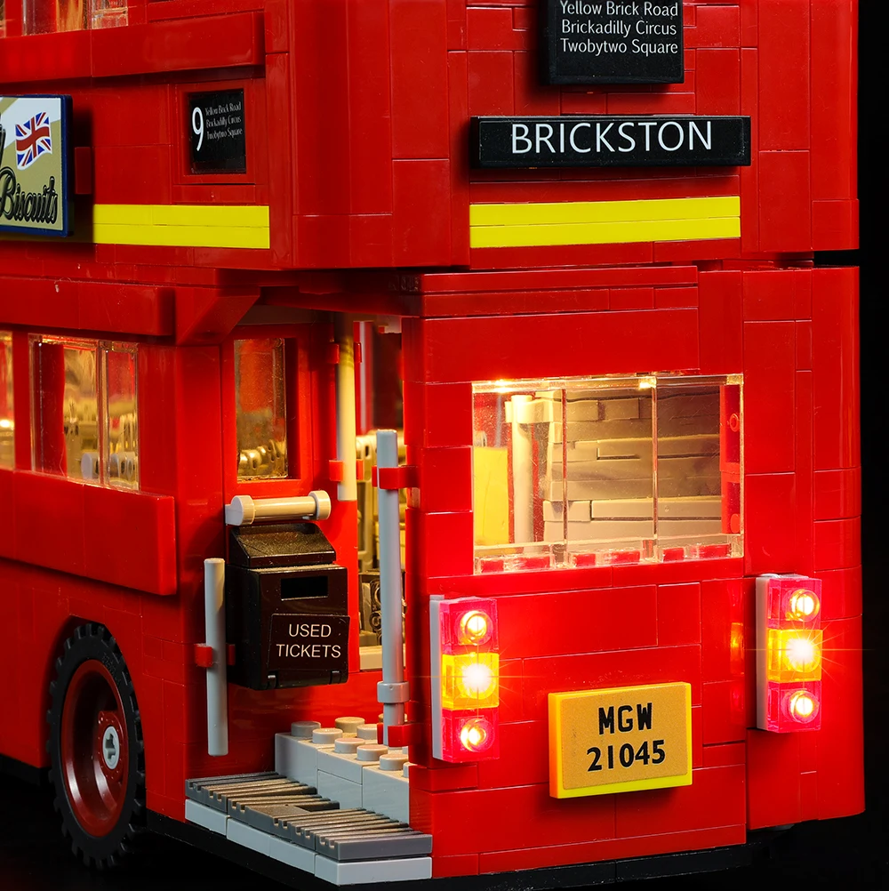 Светильник для lego CREATOR EXPERT Лондонский автобус совместимый с 10258 и 21045 блоками (не