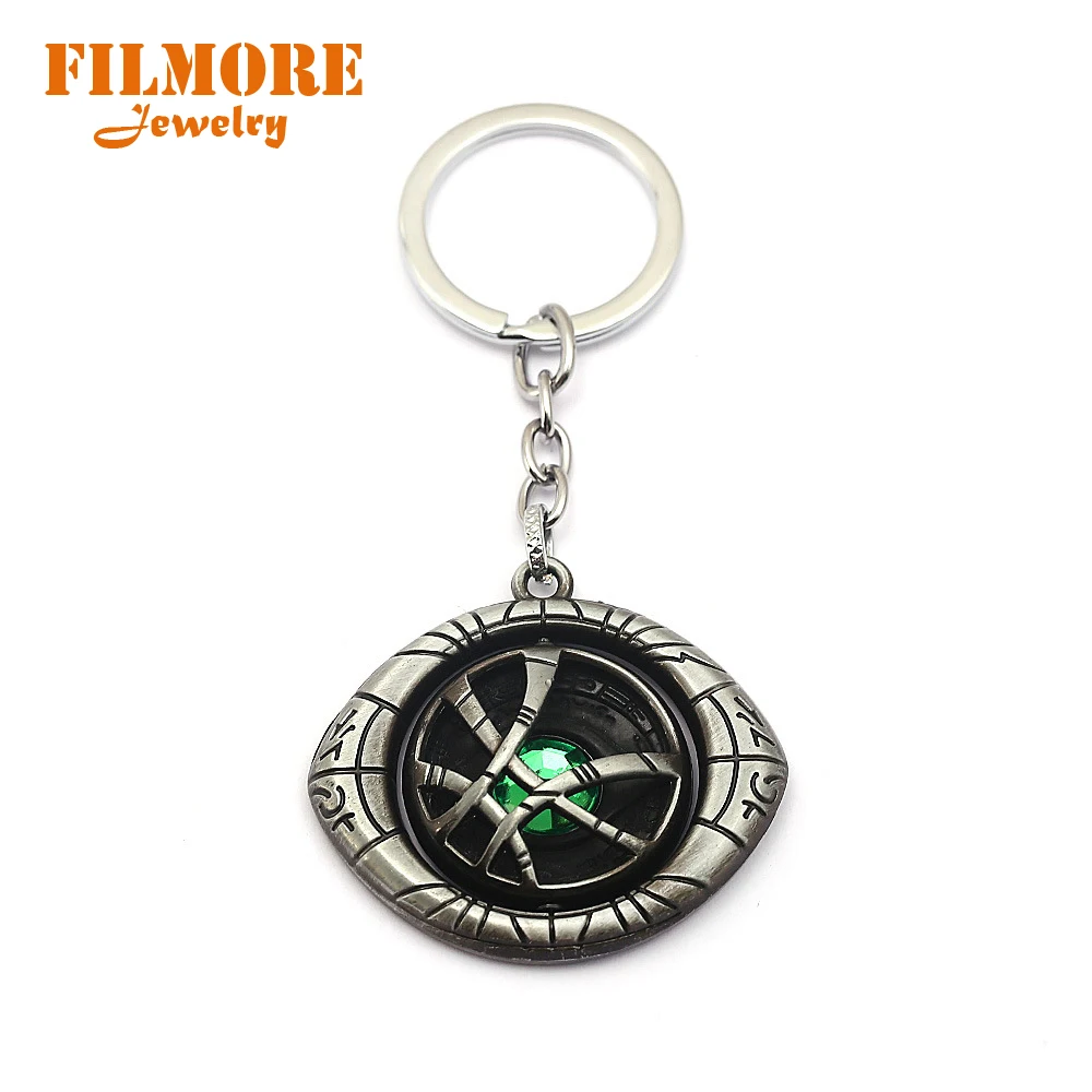 Брелок Доктор Странный брелок с кристаллом глаз агато Вращающийся фильмом