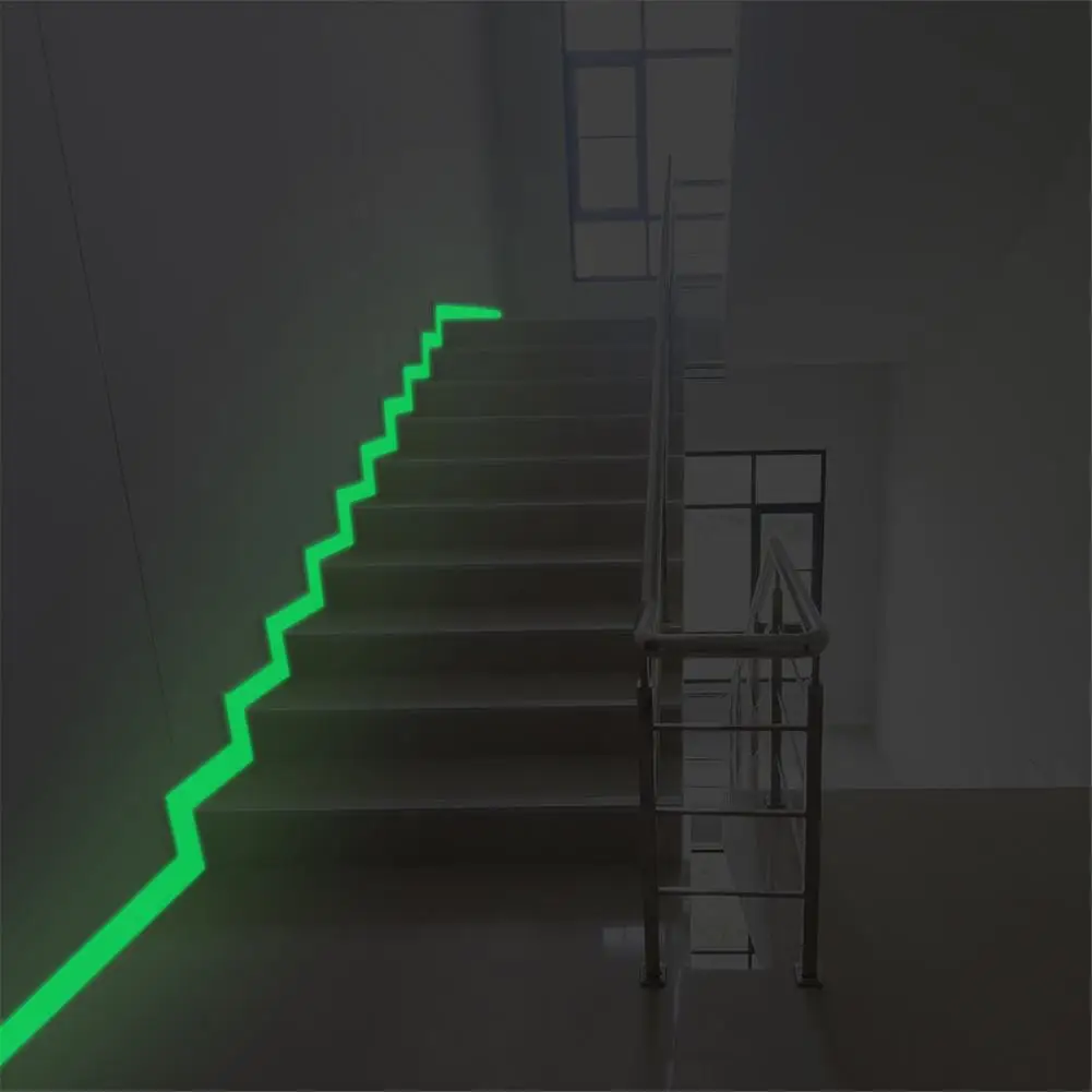 

Green Luminous Tape Self Adhesive Glow In The Dark Stickers Stage Decorative Luminous Fluorescent Tape Warning Stickers