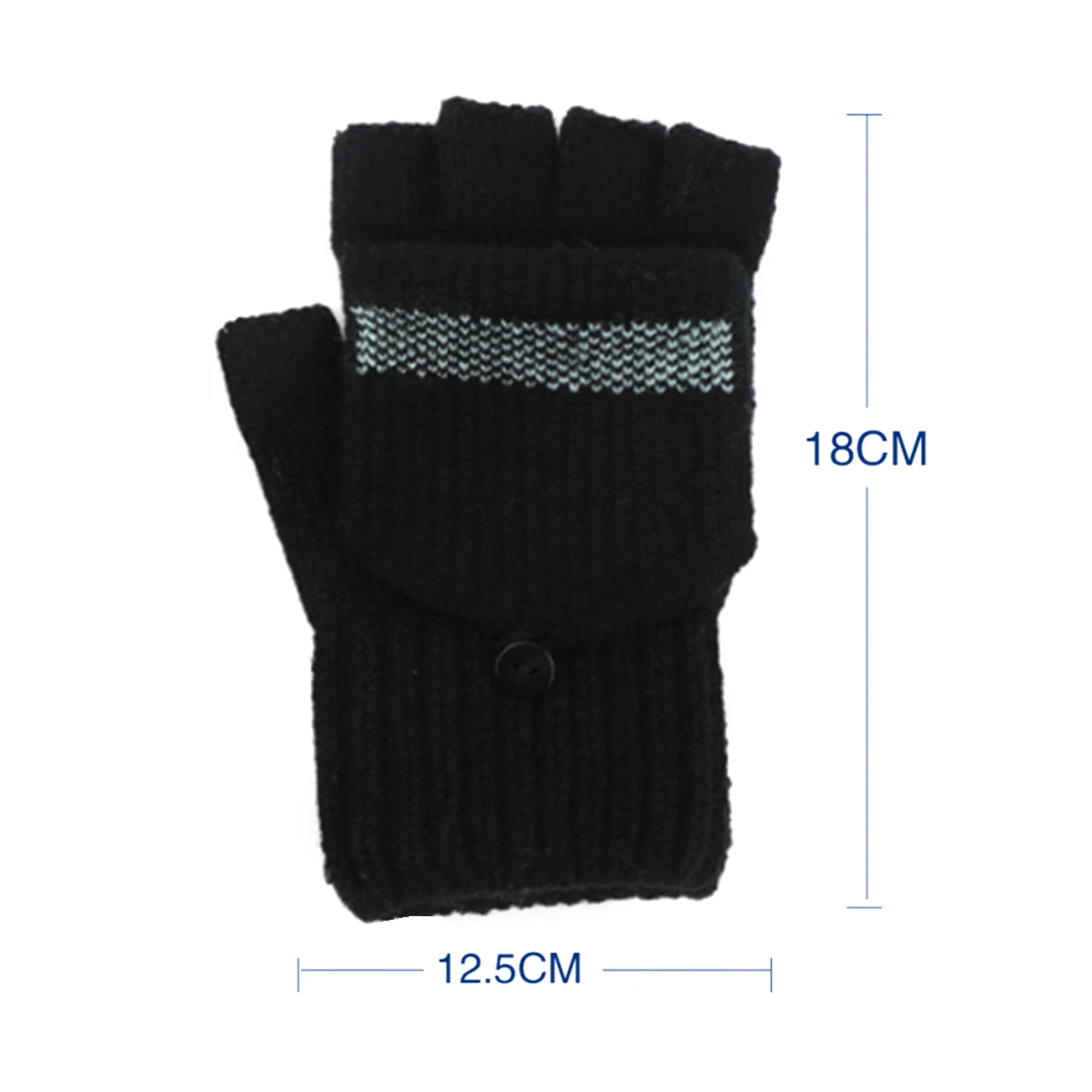 

Winter Half-finger Gloves USB Powered Heated Hand Warmer Gloves Removable And Washable Knitted Plush Electric Heating Mittens