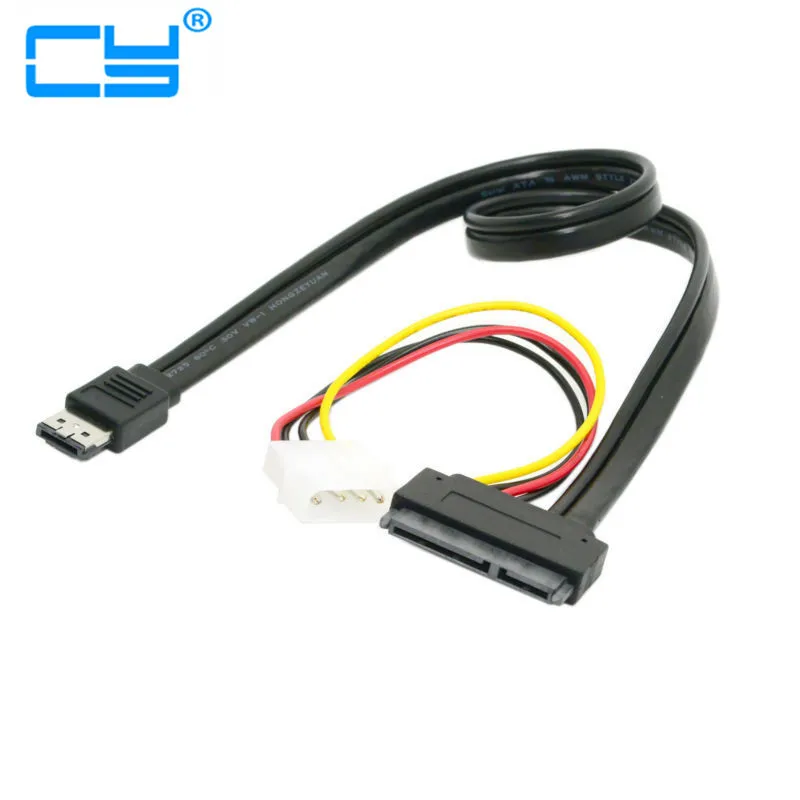 

50cm eSATA Power ESATA Combo to SATA 22pin & IDE 4pin 5V 12V cable adapter for 3.5" 2.5" Hard Disk Data Cable 0.5M