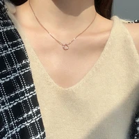 fmily fashion 925 sterling silver mobius necklace retro geometric ring hollow elegant jewelry for girlfriend gift