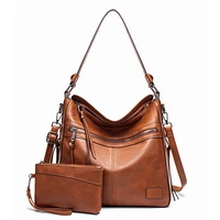 luxury women handbags female designer shoulder bags for travel weekend solid color leather large messenger bag with purse