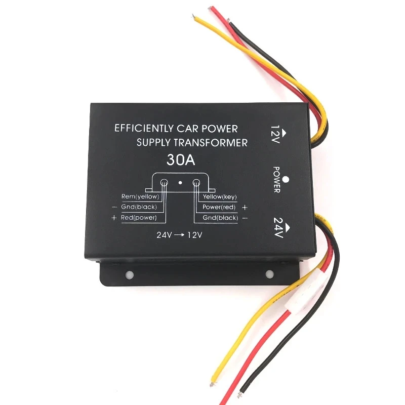 

Автомобильный понижающий преобразователь, преобразователь 24 В в 12 В, трансформатор для грузовика, автобуса, сабвуфер, высокоэффективные си...