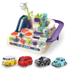 Автомобиль, городская спасательная игрушка, набор интеллектуального обучения, родитель-ребенок, Интерактивная гоночная детская игрушка с 4