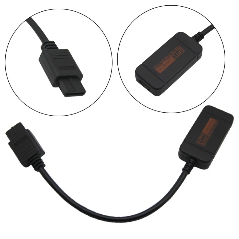 Портативный компонент KX4A для преобразователей NGC N64 SNES SFC в HDTV кабели видео Scart Plug