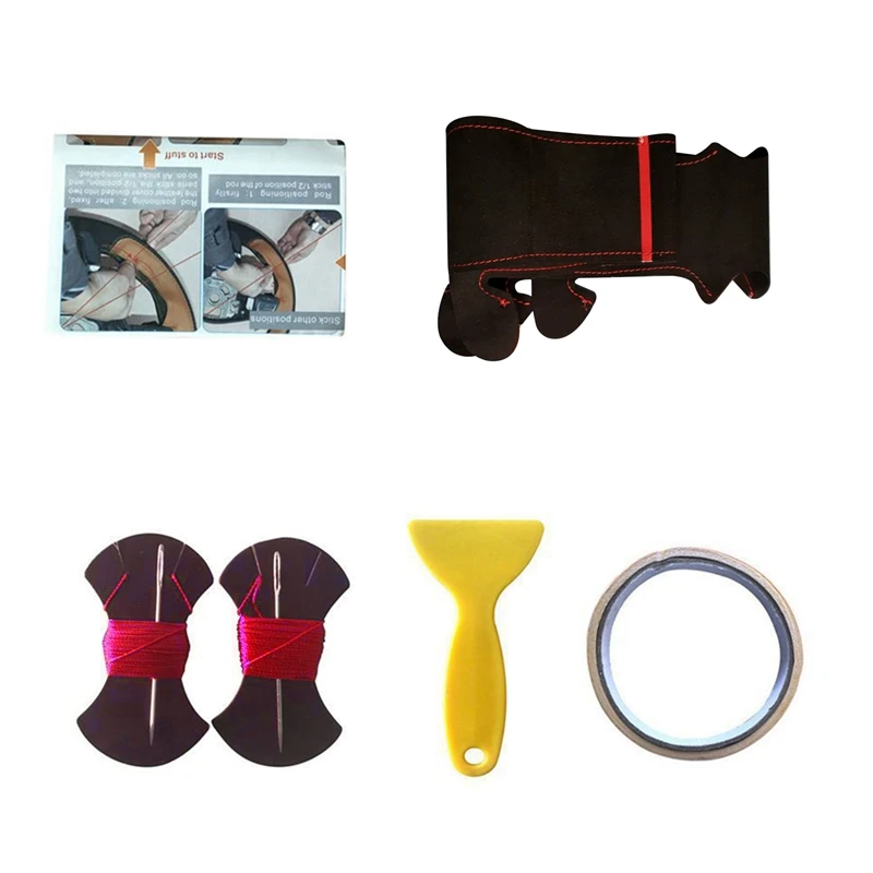 

Car Steering Wheel Cover DIY Hand-Stitched Suede for Honda Civic 8 2006-2009 Old Civic 2004-2011 (3-Spoke)