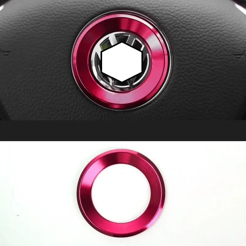Steering Wheel Interior Decorative Auto Chromium Accessory Parts Protecter Covers 10 11 12 13 14 15 16 17 FOR Volkswagen Tiguan |