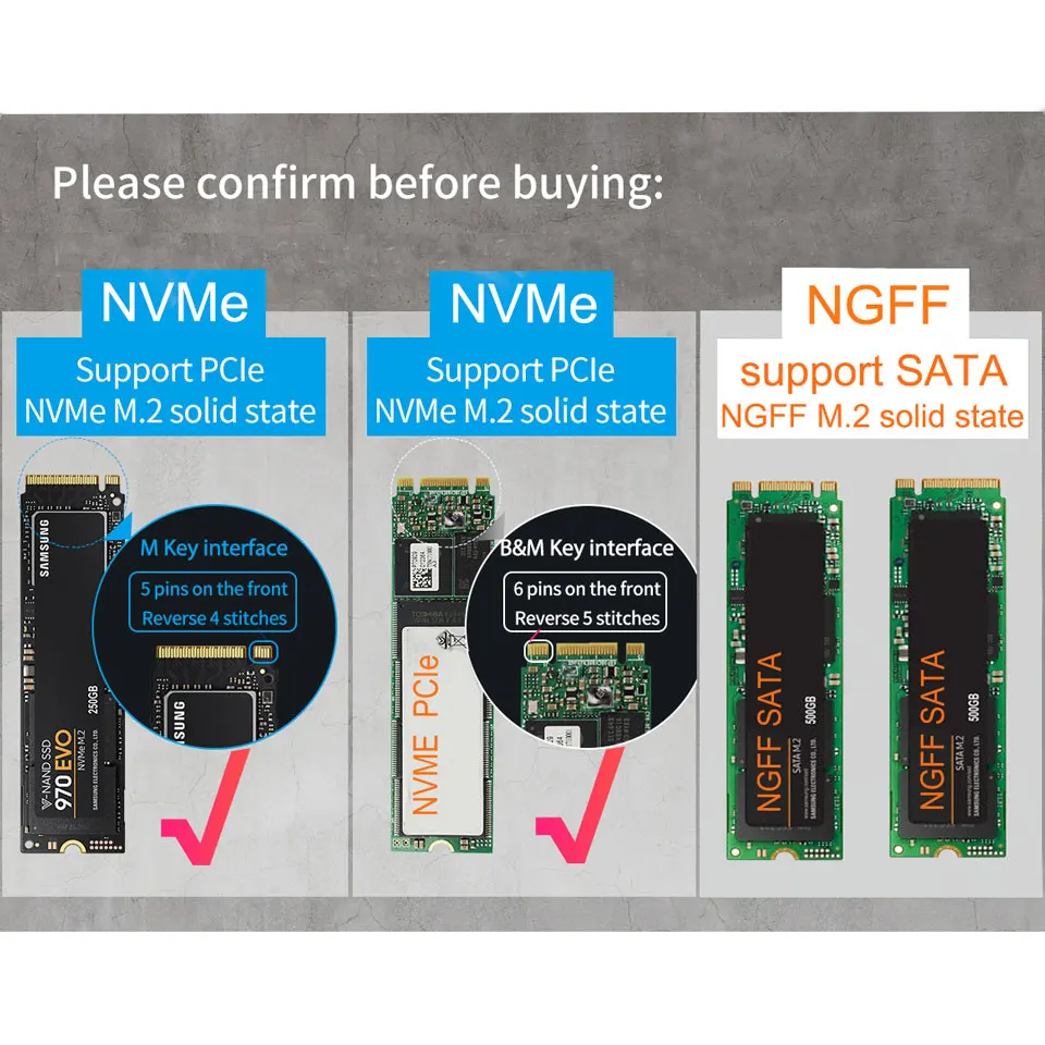 Blueendless SSD M2 PCIe NVMe/NGFF Тип C к USB 3,1 чехол 2,5 'алюминиевый внешний корпус для хранения USB жесткий диск Caddy Box