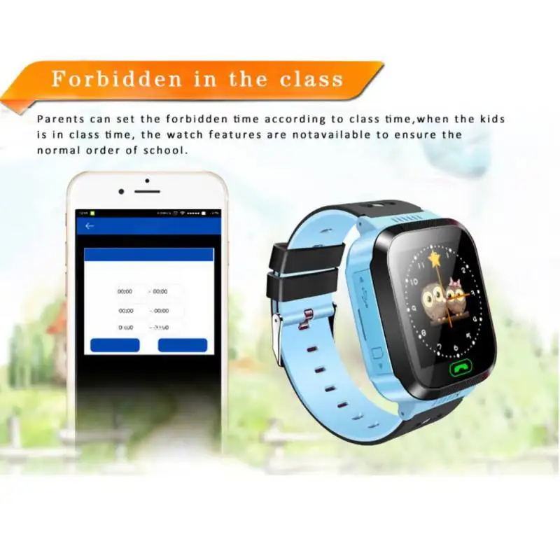 SOS Вызов расположение устройства трекер и камера Фонарик детские часы для