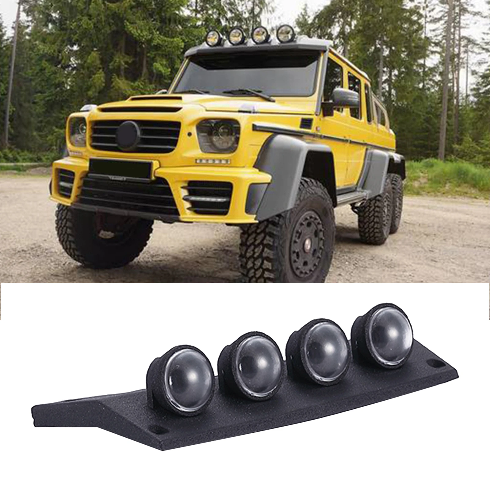 

RC Car Roof Spotlight Headlight Lamp for TRX4 TRX6 G63 G500 1/10 RC Crawler Car Parts Accessories