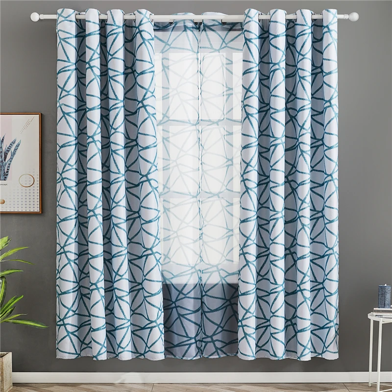 Затемняющие шторы YokiSTG для гостиной спальни несимметричные полосы термоузор